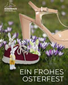 Frohe Ostern im Schuhladen in Leipzig