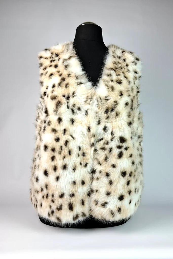 Fell Weste, Leoparden Muster